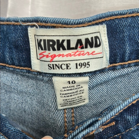 Blue Straight Leg Denim Jeans - Picture 8 of 9